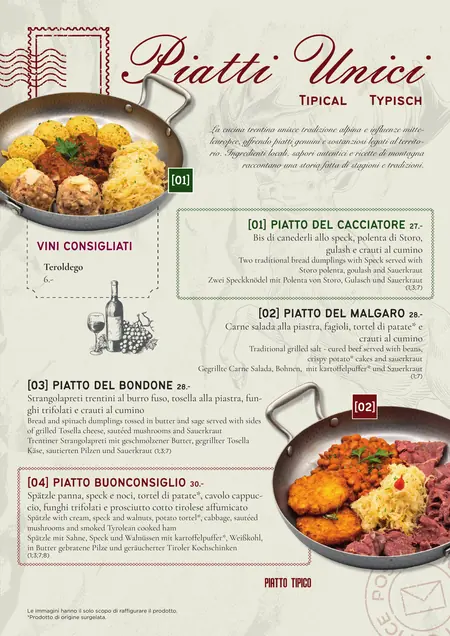 Menu, pagina 3