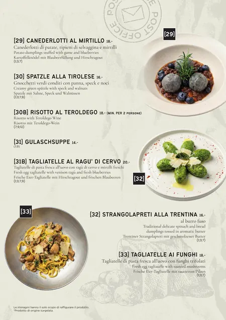 Menu, pagina 7