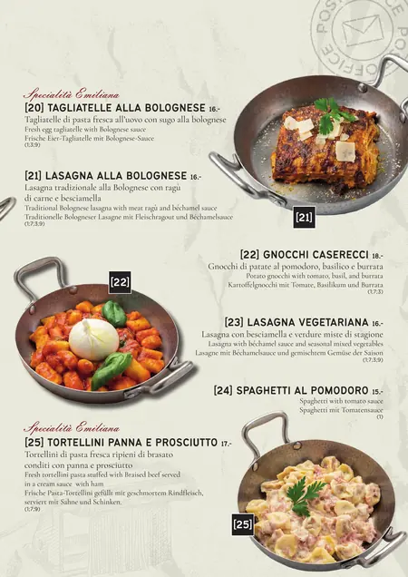 Menu, pagina 9