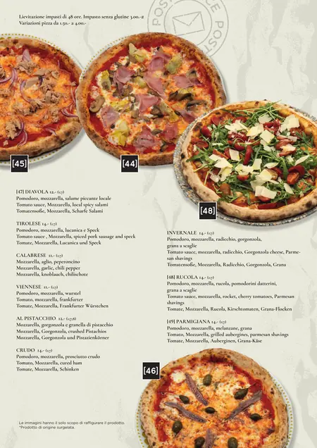 Menu, pagina 13