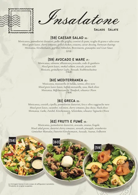 Menu, pagina 16